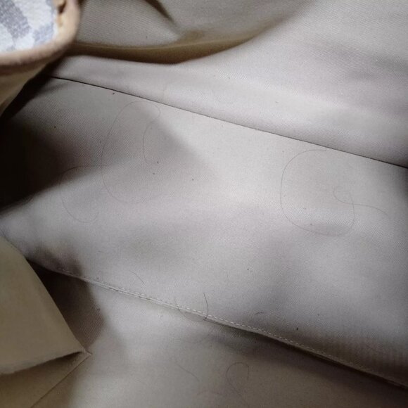 438303AU (C4) Louis Vuitton Tote Bag Batignolles Horizontal White Damier Azur - Picture 6 of 9